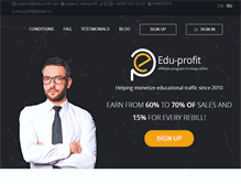 Tablet Screenshot of edu-profit.com